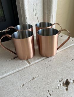 Crate & Barrel 16 oz Moscow Mule Mug, set of 4