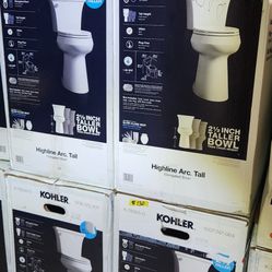 🚽🔥 3 NEW KOHLER High Arc 19” EXTRA TALL – Only $130 Each! 🔥🚽