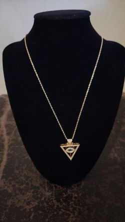 Cadena rope de mujer 14k y dije con Diamantes