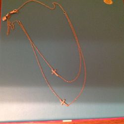 SS cross necklace