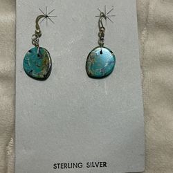 Sterling Silver Turquoise Earrings 