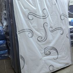 NEW QUEEN MATTRESS AND BOX SPRING -- Also Available In All Sizes.
