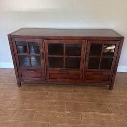 Wood Media Stand 
