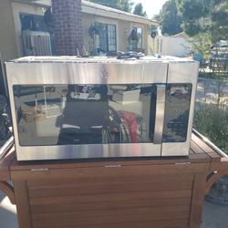 GE Stainless Steel OTR Microwave 