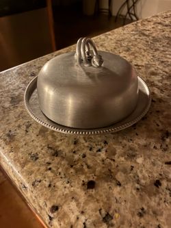 Vintage 1940’s Castle Aluminum Butter Dish