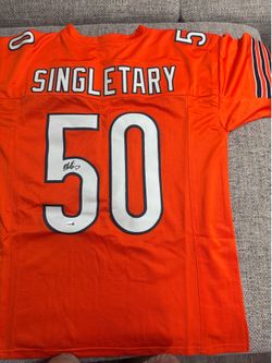 Mike Singletary signed autograph custom jersey with JSA coa