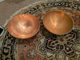 2 Nesting Copper Bowls