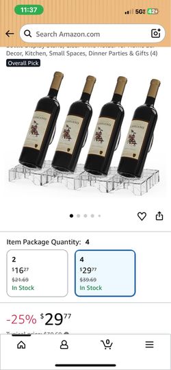 Acrylic leaf wine racks / champagne glasses