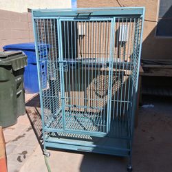 Bird cage rolling stand Blue 43 Inches 