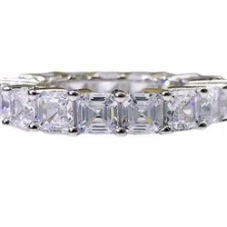 Diamond Eternity Band S925 Sz 7