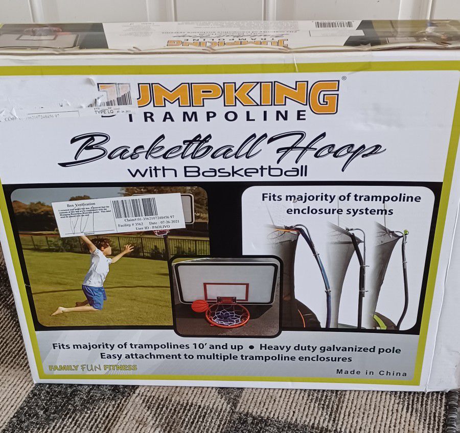 Jumpking Trampoline Basketball Hoop