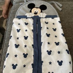 Disney Mickey Mouse Hello World Patchwork Hanging Diaper Storage 