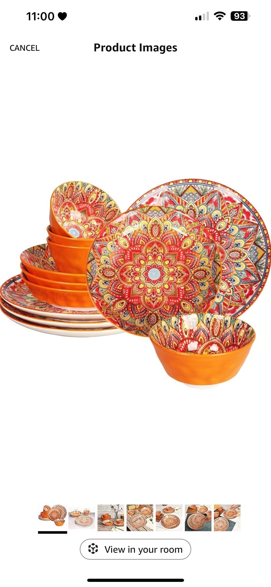 Mandala Dinnerware Sets (12 Pcs)