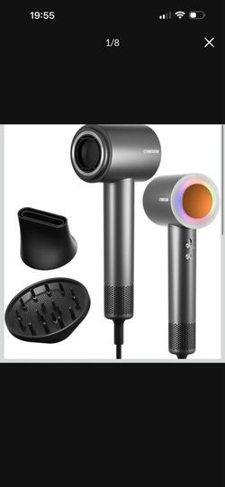 Brand new in box Hair Dryer, 160000 RPM Professional High-Speed Blow Dryer 2 Billion Negative Ionic Care Hair Dryer (Black Gray)