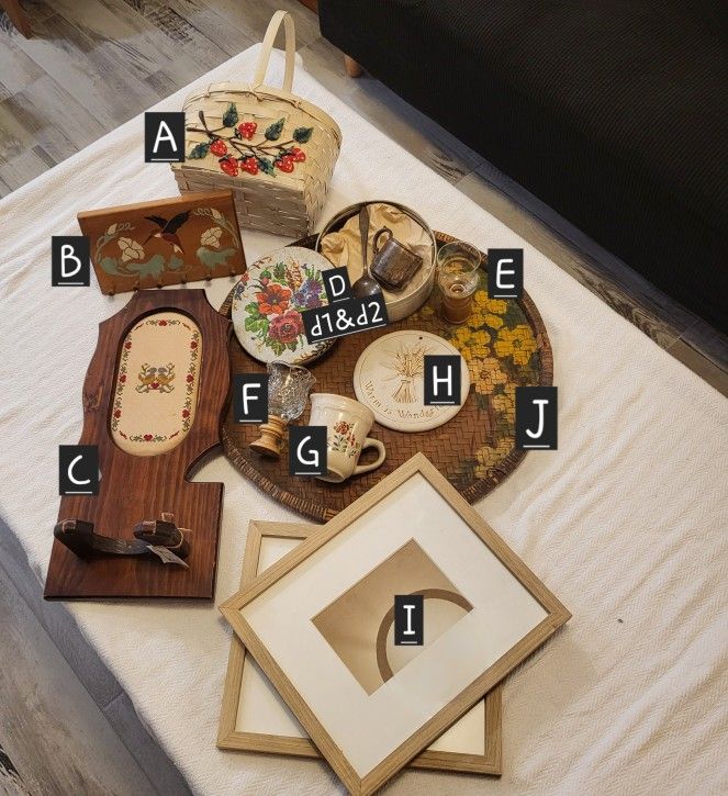 Country cottage core home and kitchen styled bundle, read description, see photos
