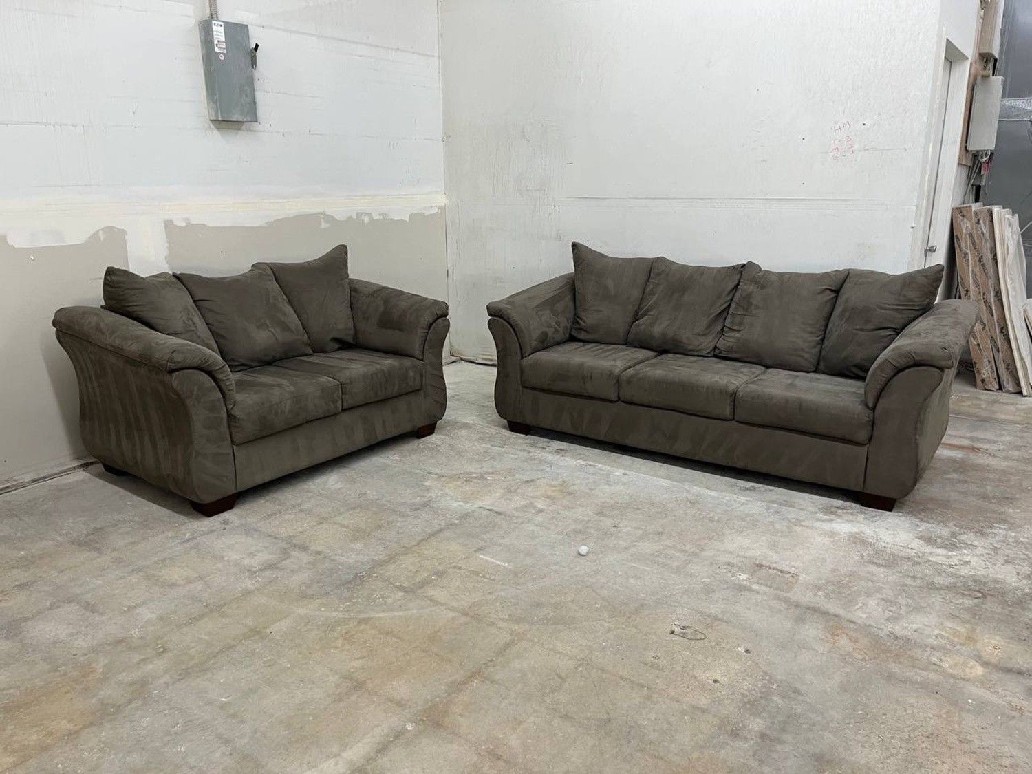 Ashley Furniture Gray Sofa Set