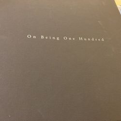 Deloitte “On Being One Hundred” Hard bound Book