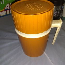 Vintage Gold Thermos Model # 7002 