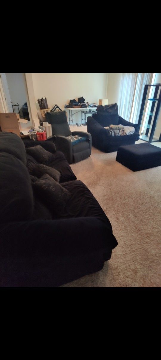 Black couch Set