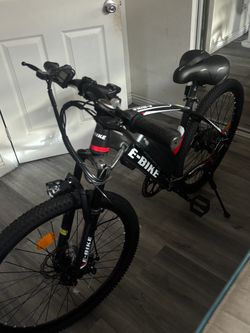 Electric Mountain E-Bike Black