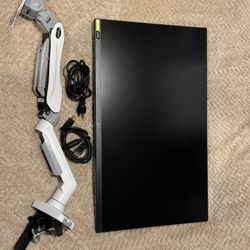 LG 27 Inch 2K UltraGear QHD 1440P Nano IPS 1ms 165Hz HDR Monitor with G-SYNC (COMES w/ MONITOR ARM)