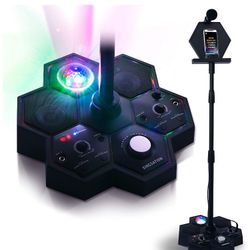 All-In-One Karaoke System & Party Machine - Singsation Performer Speaker w/Bluetooth Microphone Sing Stand – No CDs! – Kids or Adults Can Use YouTube