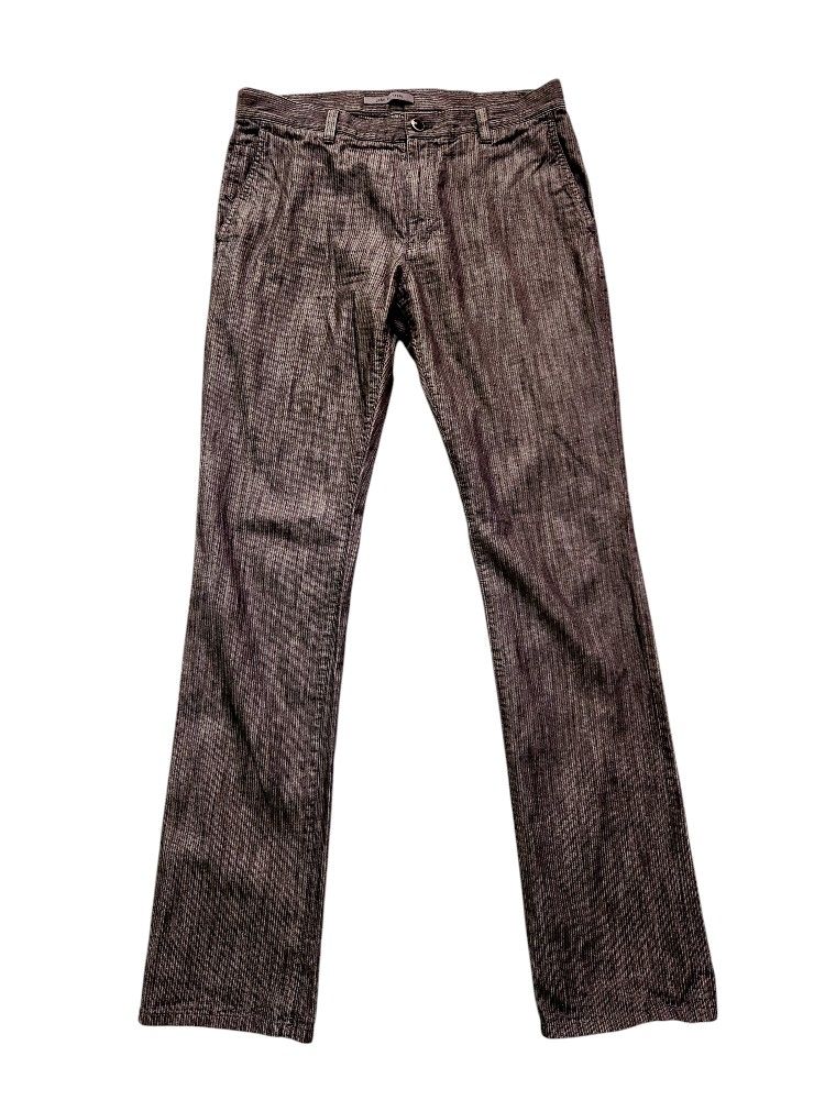 JOHN VARVATOS STRIPES MAN ROCKER JEANS PANTS SLACKS GRAY SIZE 31 RG