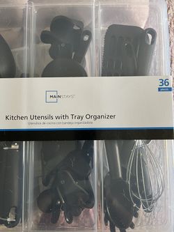Mainstays - Kitchen Utensils W/Tray Organizer 36 Pcs 