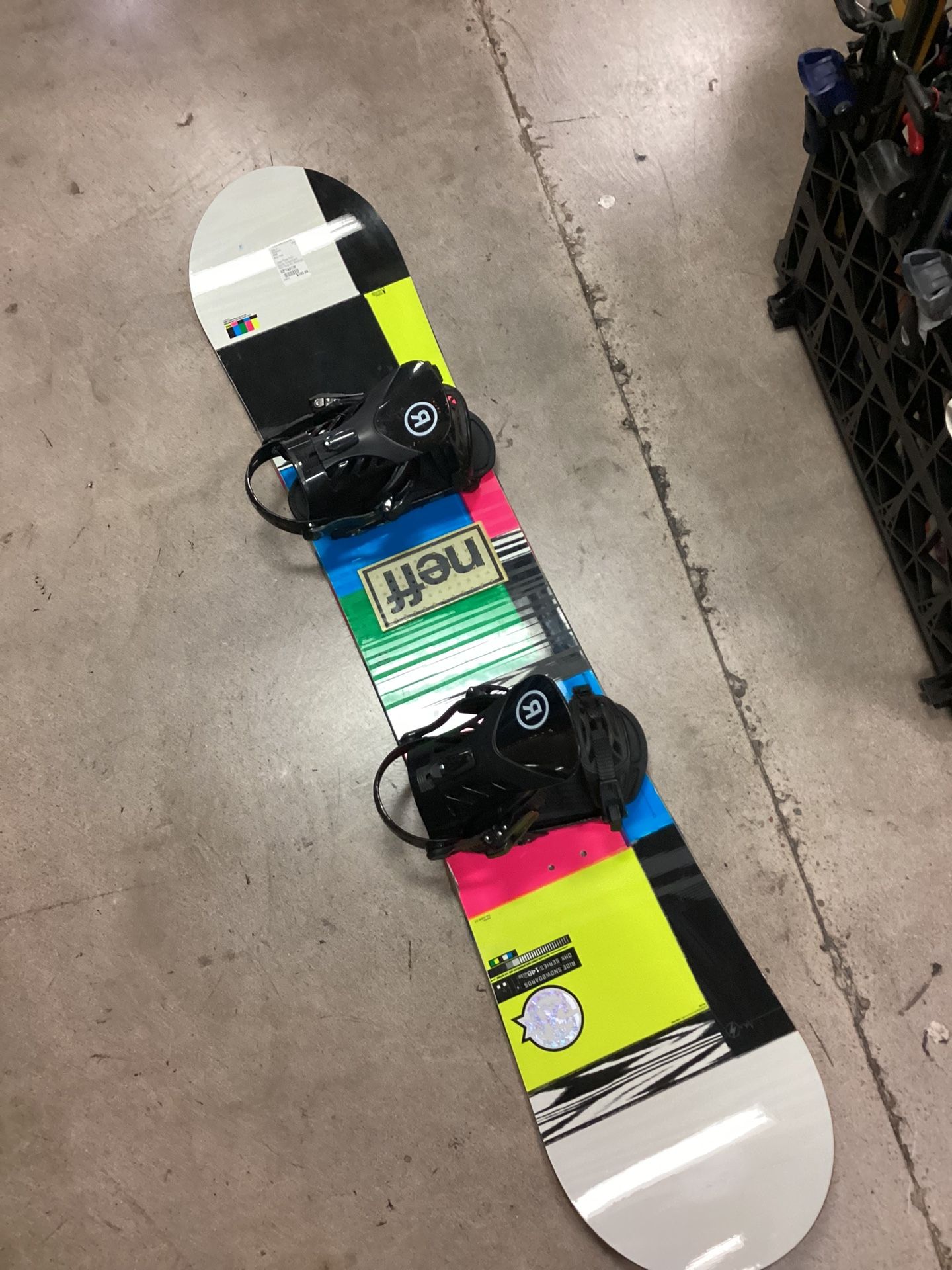 Used Ride DHK Series Snowboard With Ride EX Size XL Bindings 148cm for