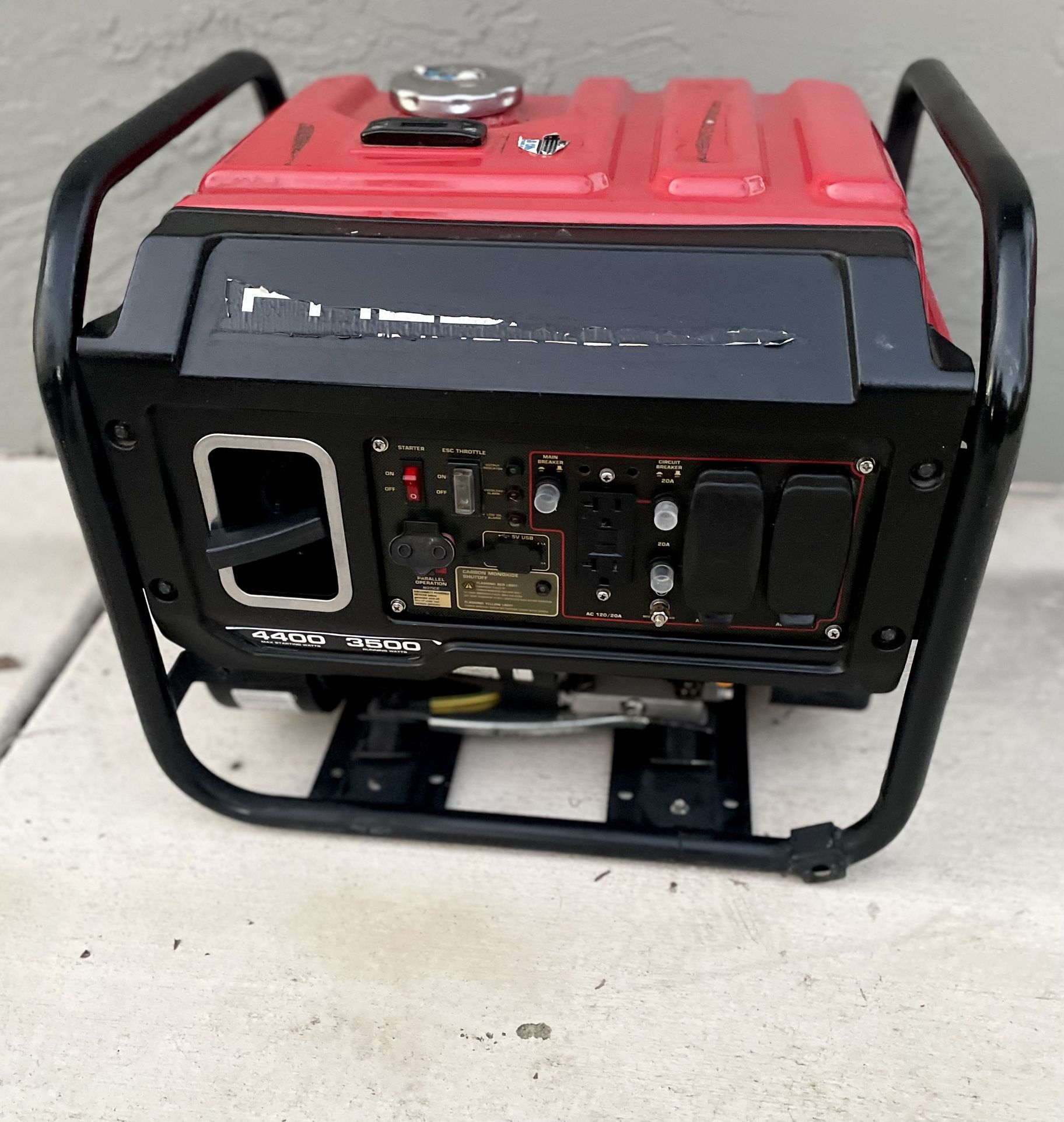 Predator inventor 4400 WATT GENERATOR Runs Great
