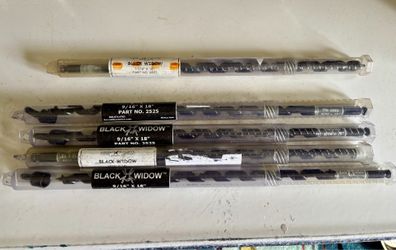 Industrial Aircraft Dynamics Black Widow Wood Pole Bits 9/16” x 18” and 11/16 x 18”