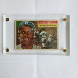 1956 Topps Jackie Robinson #30 "AGED REPRINT"