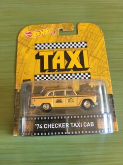 HOT WHEELS RETRO ENTERTAINMENT '74 CHECKER TAXI CAB TAXI 2015