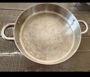 Premium 12" Stainless Steel Sauté & Paella Pan – Dual Handles