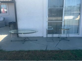 Glass center tables