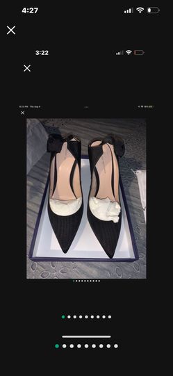 STUART WEITZMAN The Rossana Pump In Black Woven Fabric Size 8.5