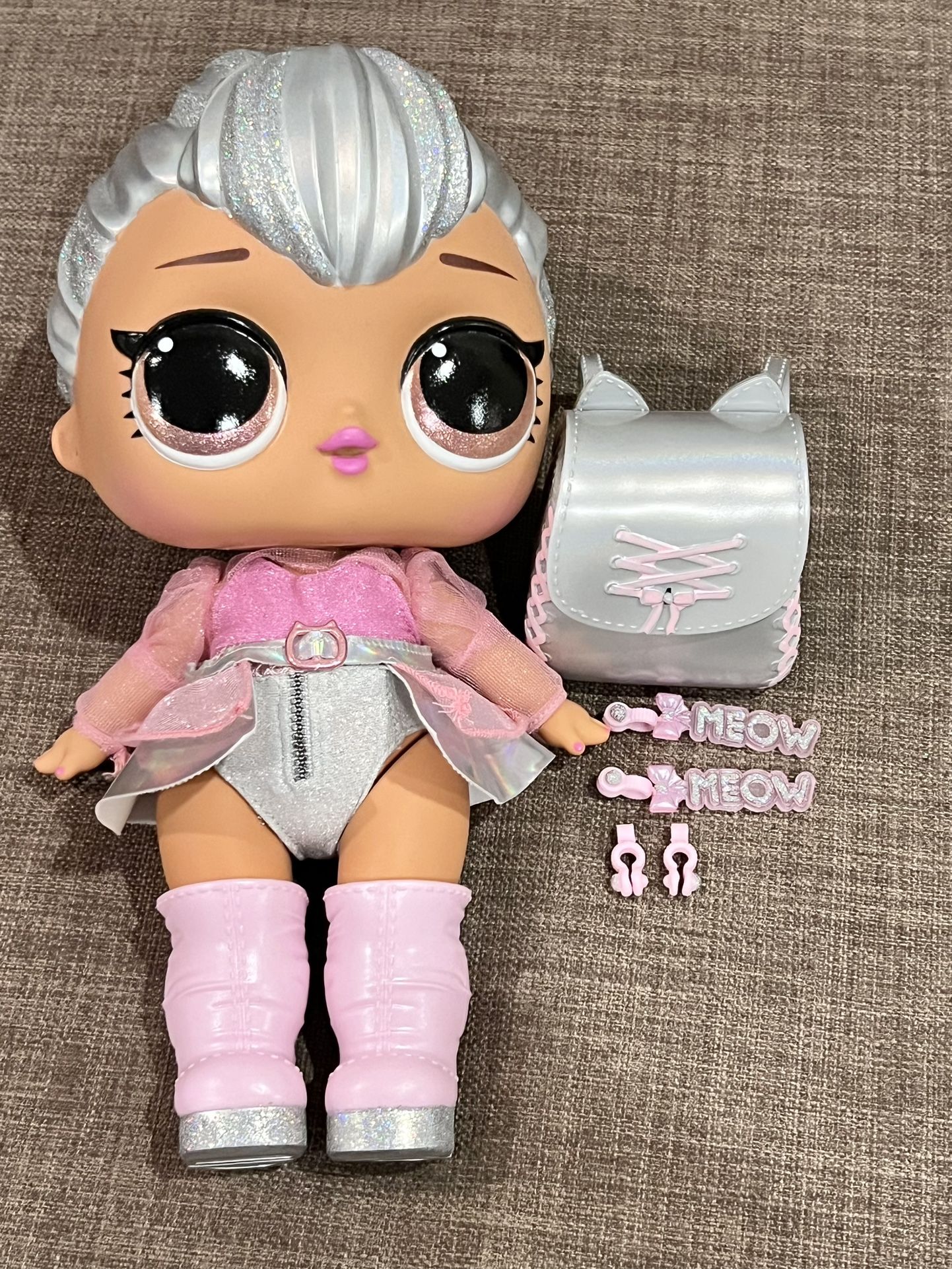 LOL Surprise Big B.B. (Big Baby) Kitty Queen – 11" Large Doll