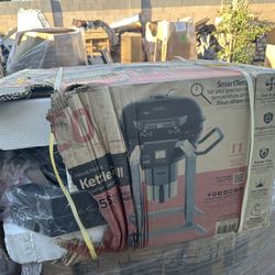 LOCO 22 in. SmartTemp Kettle Charcoal Grill in Black with Stand