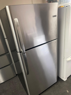 Frigidaire Stainless Top Mount Refrigerator — LED light, 18–19 cu ft