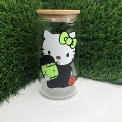 Hello Kitty Cup Halloween Cups New In Box Glass Cup New In Box Halloween Decorations
