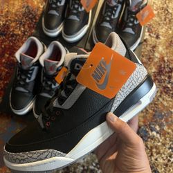 Jordan Retro 3 Black Cement Reimagined