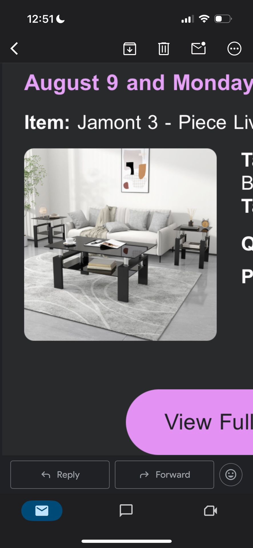 Tables Set of 3