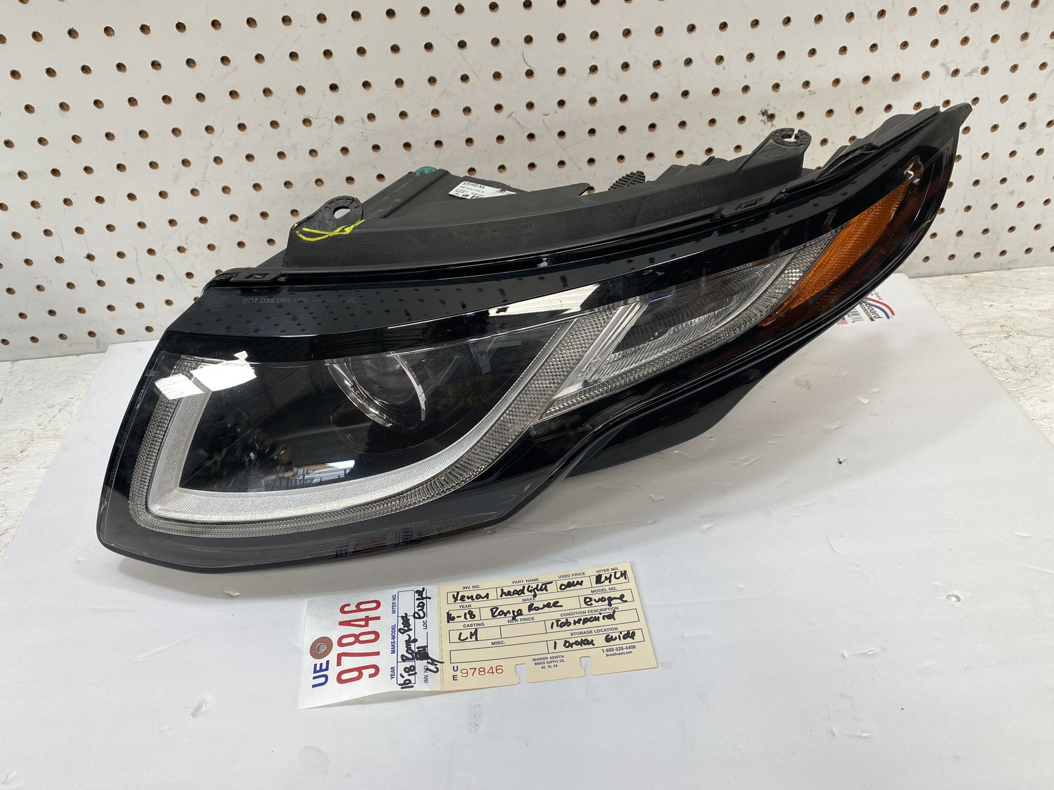 2016 2019 RANGE ROVER EVOQUE LEFT SIDE HEADLIGHT LAMP OEM