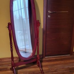 Roundhill Furniture Traditional Queen Anna Style Floor Cheval Mirror