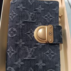 Louis Vuitton Monogram Denim Agenda Cover (Made in Spain) NEW Condition