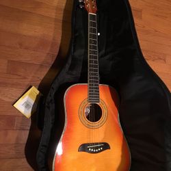 Oscar Schmidt 3/4 Acoustic Guitar With Case