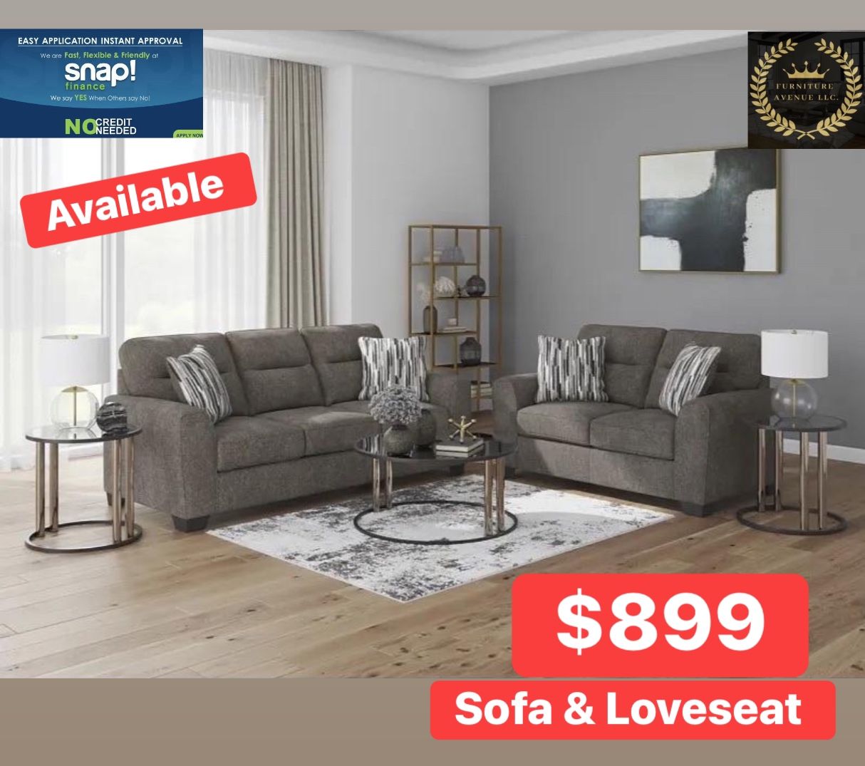 Sofa & Loveseat In- Stock 