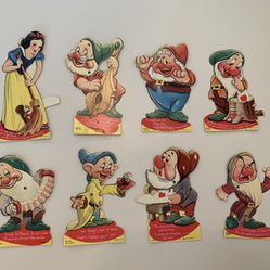 Disney Snow White and the Seven Dwarfs 1938 Valentines Full Set