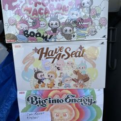 Labubu Whole Set available Have A Seat , Big Into Energy, Exciting Macroons 