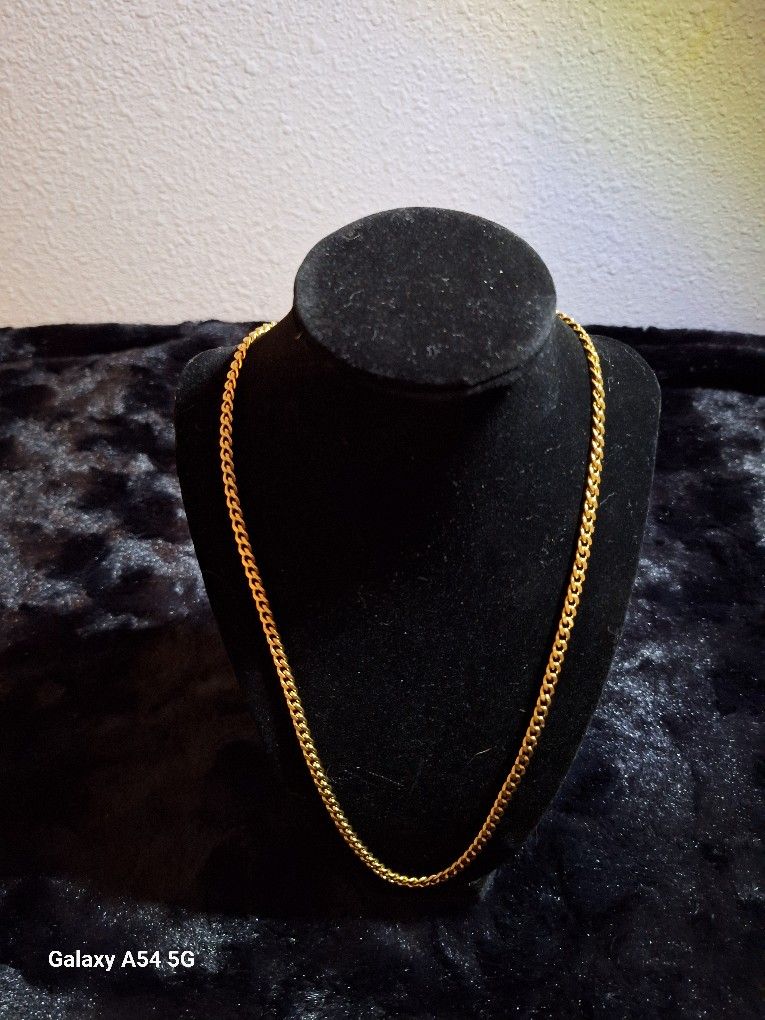 Yellow Gold Ion Plated Stainless Steel Necklace